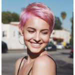 Kurze Wellen in Pink